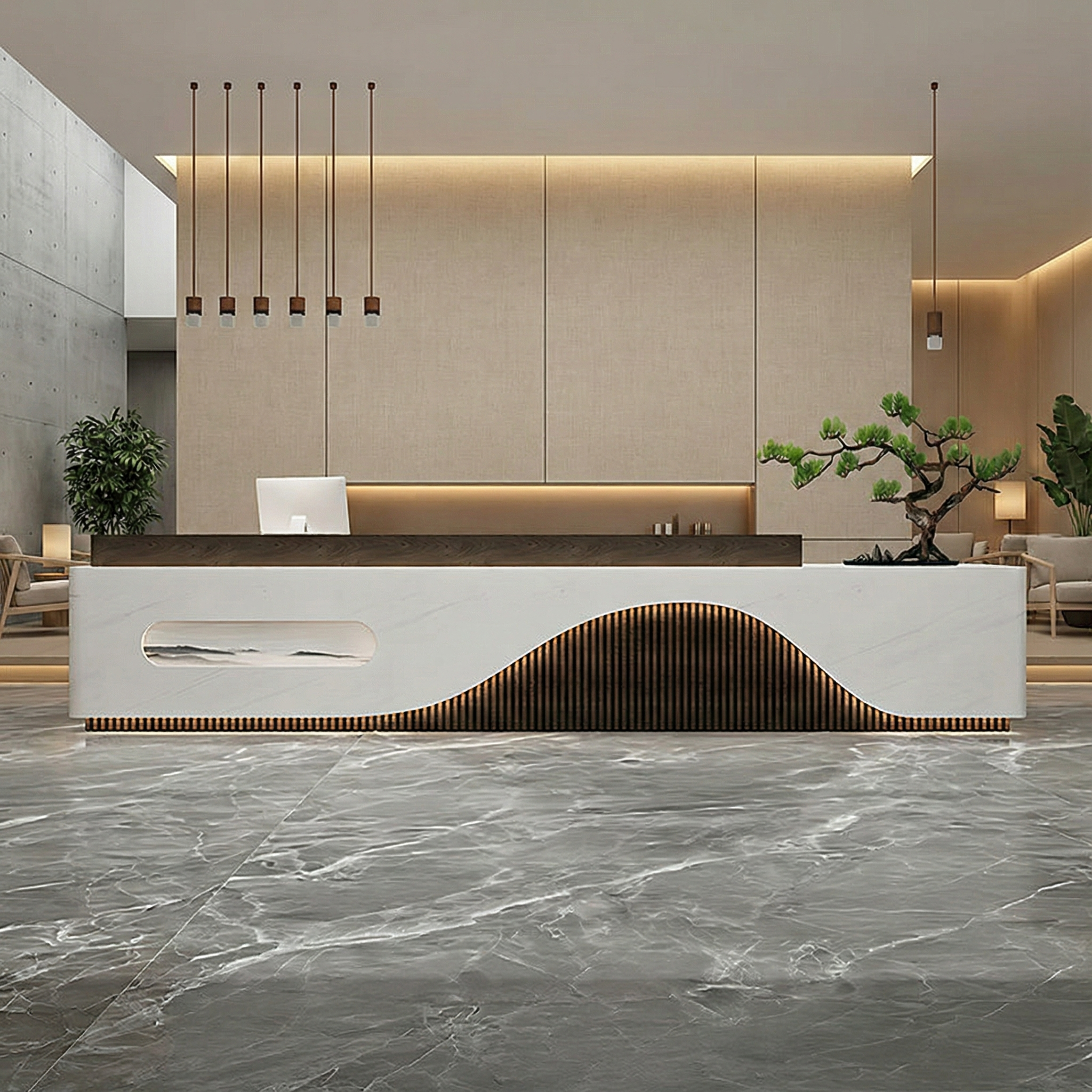 Modern Hotel Lobby Welcome Desk RD-145