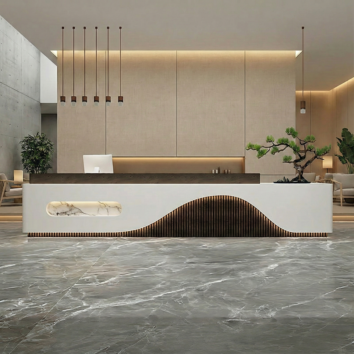 Modern Hotel Lobby Welcome Desk RD-145