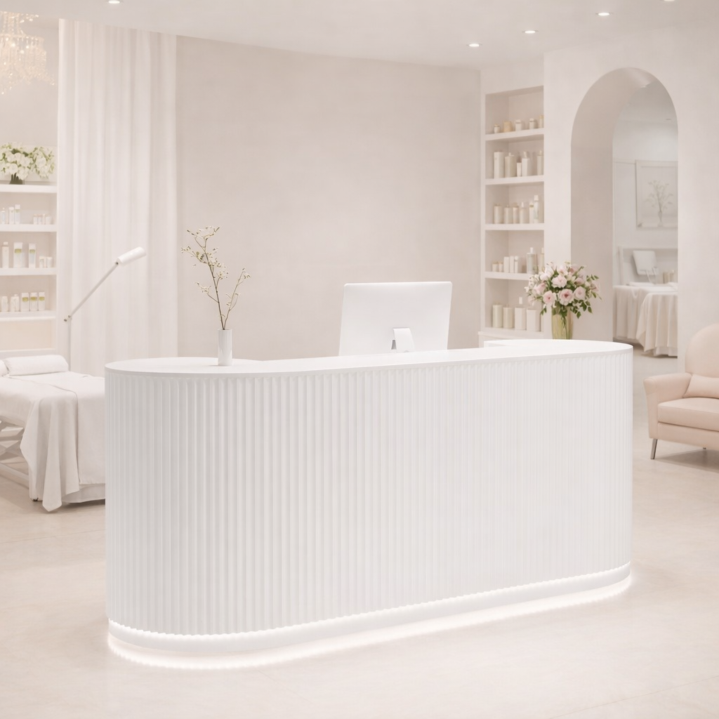 Light Luxury Cream Style Hotel Store Salons Reception Desk RD-149